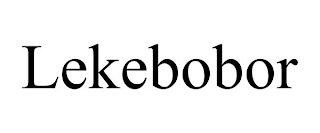 LEKEBOBOR