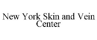 NEW YORK SKIN AND VEIN CENTER