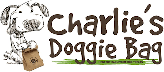 CHARLIE'S DOGGIE BAG CHARLIE APPROVED ESTABLISHED IN 2013 HEALTHY CARNIVORE DOG TREATS