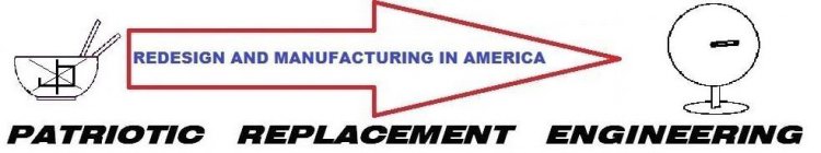 PATRIOTIC REPLACEMENT ENGINEERING, REDESIGN AND MANUFACTURING IN AMERICA