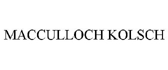 MACCULLOCH KOLSCH