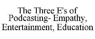 THE THREE E'S OF PODCASTING- EMPATHY, ENTERTAINMENT, EDUCATION