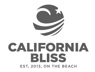 CALIFORNIA BLISS EST. 2013. ON THE BEACH
