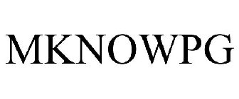 MKNOWPG