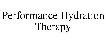 PERFORMANCE HYDRATION THERAPY