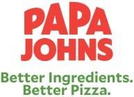 PAPA JOHNS BETTER INGREDIENTS. BETTER PIZZA.ZZA.