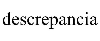 DESCREPANCIA