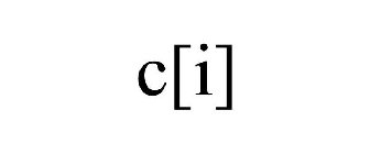 C[I]