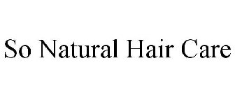 SO NATURAL HAIR CARE