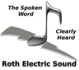 THE SPOKEN WORD CLEARLY HEARD ROTH ELECTRIC SOUND