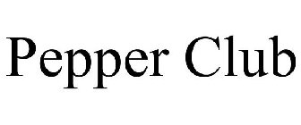 THE PEPPER CLUB