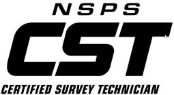 NSPS CST CERTIFIED SURVEY TECHNICIAN