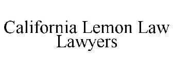 CALIFORNIA LEMON LAW LAWYERS