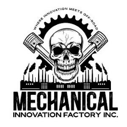 WHERE INNOVATION MEETS OFF-ROAD MECHANICAL INNOVATION FACTORY INC.