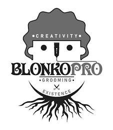 · CREATIVITY · BLONKOPRO · GROOMING · EXISTENCE