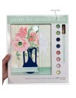 PAINT-BY-NUMBER KIT ARTIST QUALITY CANVAS AGES 13 POPPIES IN A VIE 8 X 10 ARTIST-QUALITY CANVAS WITH PRE-PRINTED BACKGROUND DESIGNED AND MADE IN PORTLAND, OREGON BY ELLE CRÃE