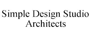 SIMPLE DESIGN STUDIO ARCHITECTS