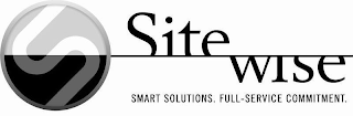 S SITEWISE SMART SOLUTIONS. FULL-SERVICE COMMITMENT.