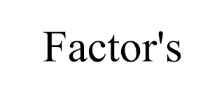 FACTOR'S