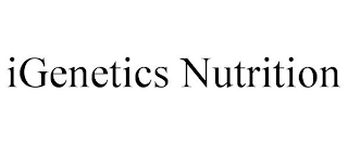 IGENETICS NUTRITION