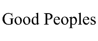 GOOD PEOPLES