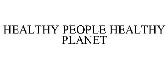HEALTHY PEOPLE HEALTHY PLANET