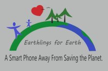 EARTHLINGS FOR EARTH A SMART PHONE AWAY FROM SAVING THE PLANET.