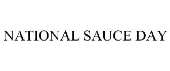 NATIONAL SAUCE DAY