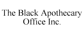 THE BLACK APOTHECARY OFFICE INC.