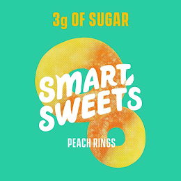 3G OF SUGAR SMART SWEETS PEACH RINGS