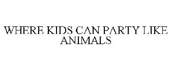 WHERE KIDS CAN PARTY LIKE ANIMALS