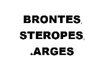 BRONTES, STEROPES, &ARGES