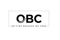 OBC ON-TIME BECAUSE WE CARE