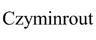 CZYMINROUT