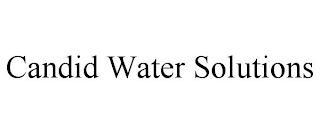 CANDID WATER SOLUTIONS