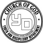 YD CHURCH OF GOD YOUTH AND DISCIPLESHIP DEPARTMENT INTERNATIONAL OFFICES TRANSFORMING FUTURE GENERATIONS