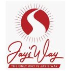 JAY'S WAY THE ONLY WAY IS JAY'S WAY