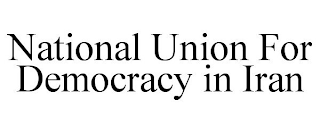 NATIONAL UNION FOR DEMOCRACY IN IRAN