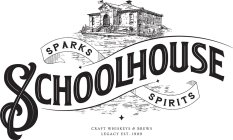 SPARKS SCHOOLHOUSE SPIRITS CRAFT WHISKEYS & BREWS LEGACY EST. 1909