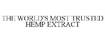 THE WORLD'S MOST TRUSTED HEMP EXTRACT