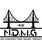 412 N.D.M.G. NO DISCRETION MUSIC GROUP