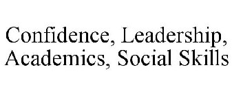 CONFIDENCE LEADERSHIP ACADEMICS AND SOCIAL SKILLS