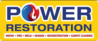 POWER RESTORATION WATER · FIRE · MOLD · SEWAGE · RECONSTRUCTION · CARPET CLEANING