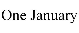 ONE JANUARY