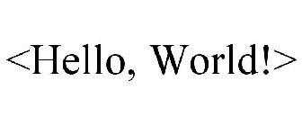 <HELLO, WORLD!>