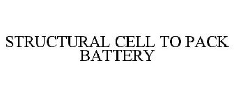 STRUCTURAL CELL TO PACK BATTERY