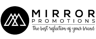 M MIRROR PROMOTIONS THE BEST REFLECTION OF YOUR BRAND