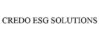 CREDO ESG SOLUTIONS