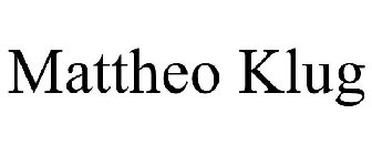 MATTHEO KLUG