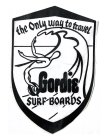 GORDIE SURFBOARDS THE ONLY WAY TO TRAVEL